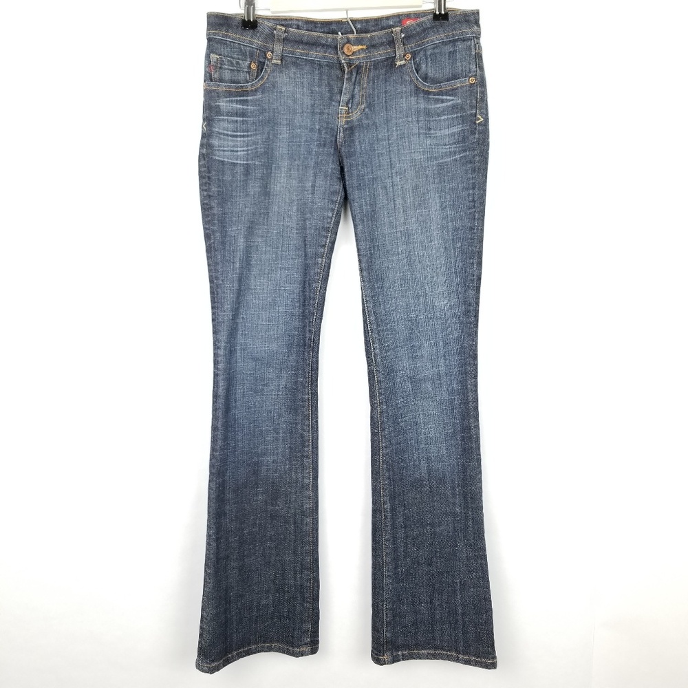 Seven 7 Flare Jeans women size 27 Dark wash Mid